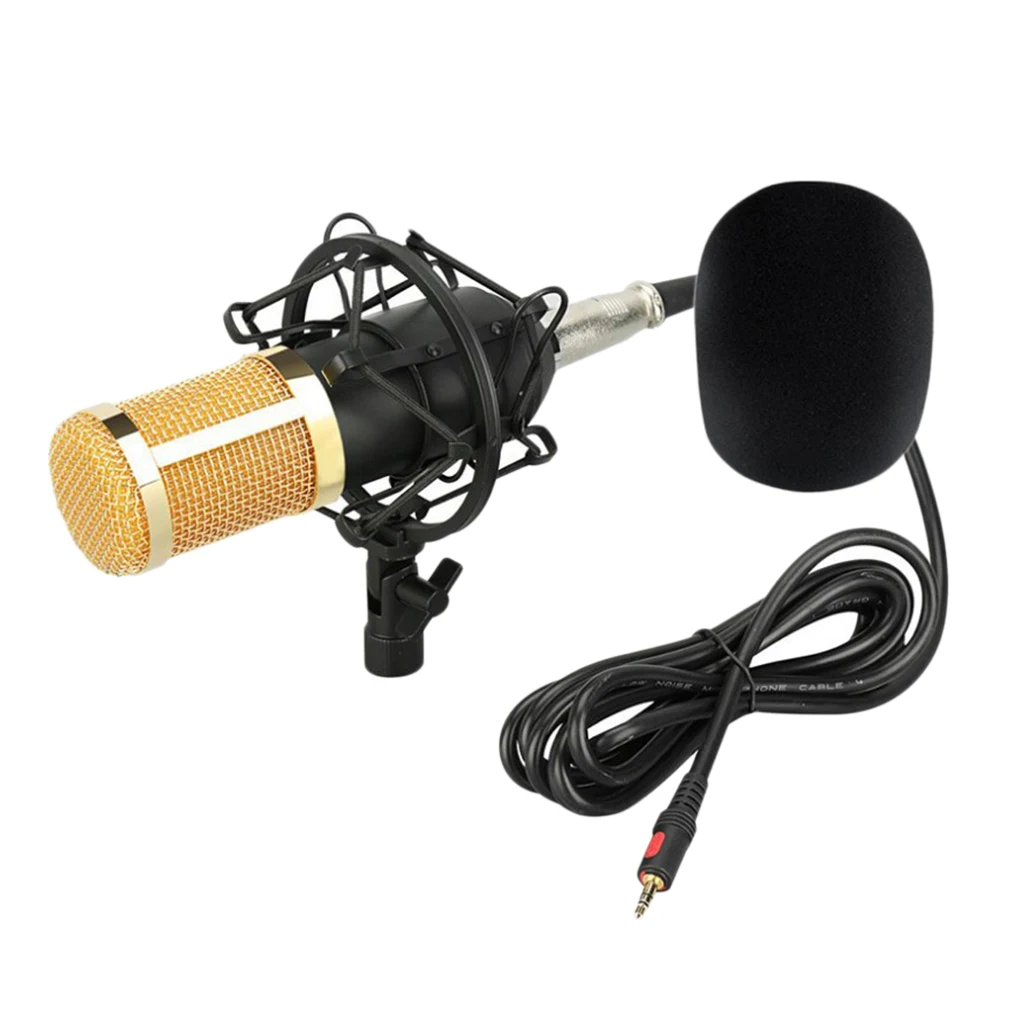 

BM800 Sound Studio Recording Mic w/ Shock Mount Microphone Mic XLR Cable
