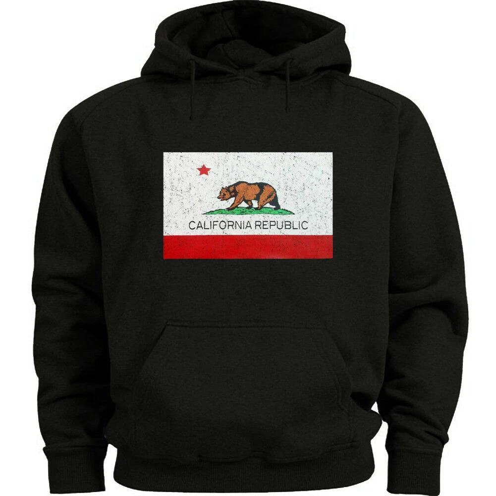 Sudadera con capucha Bandera de California para hombre|Sudaderas con capucha y sudaderas| -