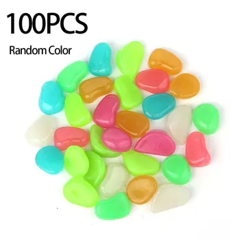 

100/PCS Luminous stone glowing pebbles Villa gardening fish tank landscape pebbles man-made Luminous stones