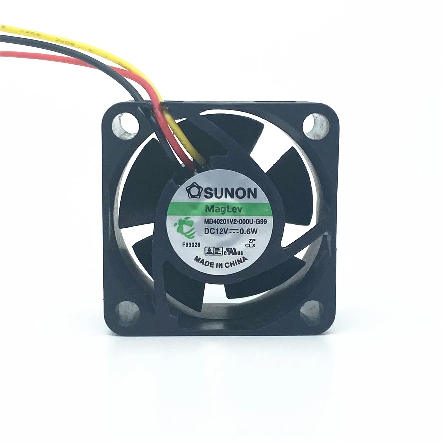 Ventilador de Refrigeração Maglev-sunon Server Ventilador Super Silence 4cm 40 mm 40x40x20 mm Dc12v 06 w Mb40201v2000u-g99 3pin Novo - Imagem 4