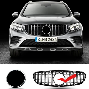 

Car Grills Sticker Cap for AMG Mercedes W212 W205 W176 W246 ML GLK GLS GLC GLE CLS Mercedes Grille Sticker Big Emblem Sticker