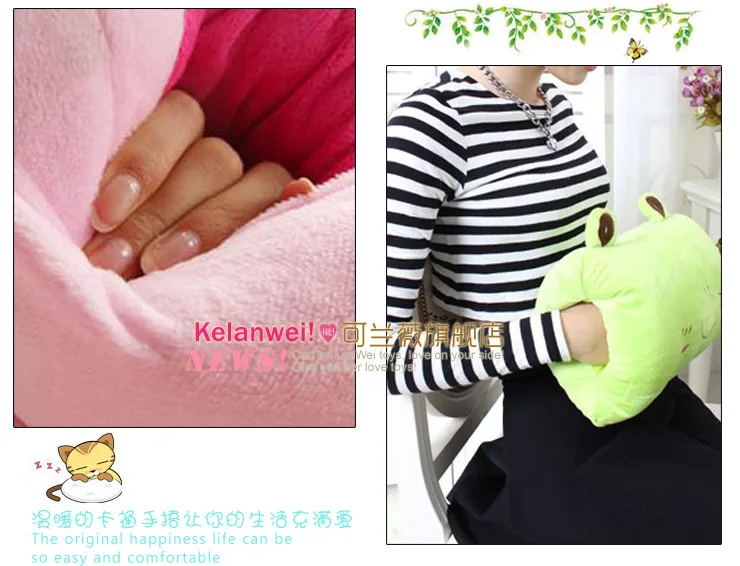 Cartoon Hand Warmers Wholesale Manufacturers Direct Supply Hand Plush Toys Pillow Customizable Wholesale Agent to Join