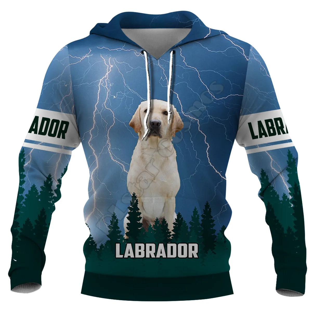 Lightning Labrador 3D Hoodies Printed Pullover Men For Women Funny Animal Sweatshirts Fashion Cosplay Apparel Sweater 01