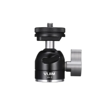 

Mini Ball Head 1/4" Mount Cold Shoe with Tripod Ballhead Horizontal Vertical Shooting for DSLR Camera Nikon Canon Mount Stand