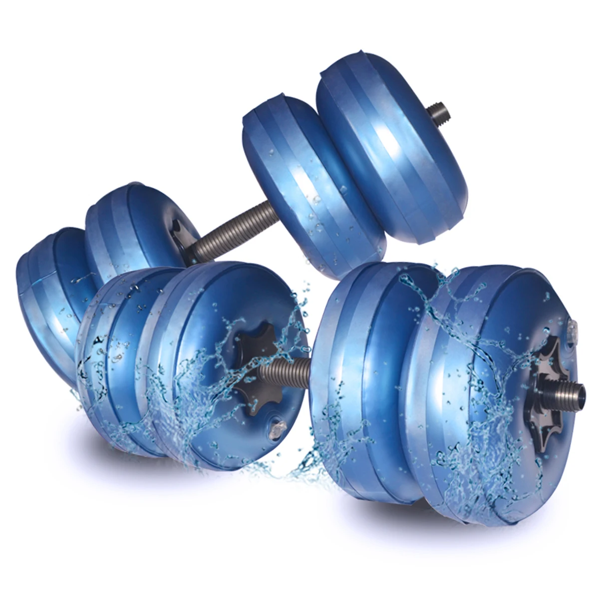 Deiris 1-35 KG Water Filled Travel Dumbbell Sets Home Gym Training Portable Fitness Adjustable Weights Water Dumbbells adjustable dumbbell water dumbbell bottle water kettlebell