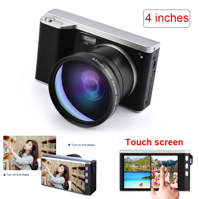 Цифровая камера 4 0 дюймов ips сенсорный экран Full HD 24MP разрешение 12X цифровой зум CMOS