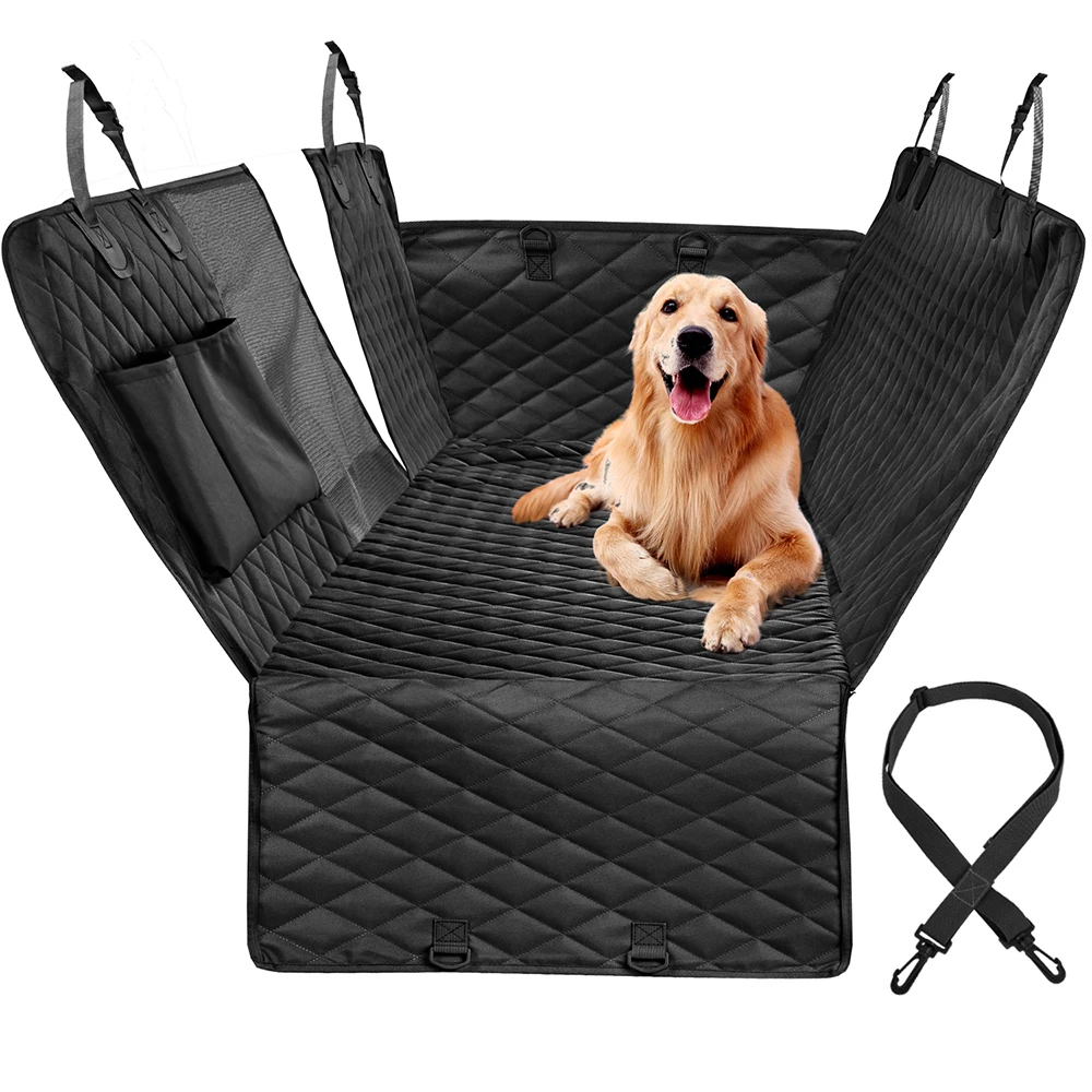 Protector para asiento de coche para perros, cojín impermeable para mascota para coche, hamaca para asiento trasero