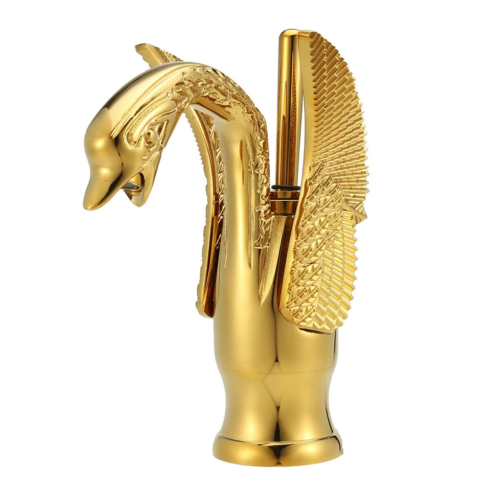

Bathroom Brass Bidet Modern Washbasin Single Lever Mixer Tap Retro Swan Cold Hot Water Sink Rotation Swivel Home Basin Faucet