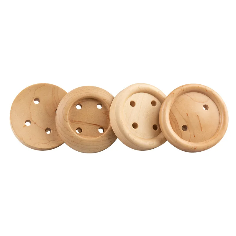 

Nordic Button Wall Hooks Wood Wall Key Hanger Creative Coat Hook Home Decoration Wall Hookup Clothesline Home Decoration 1 Set O