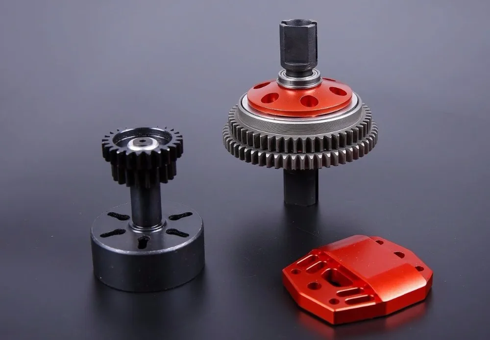 CNC сплав 2 скоростная система передач двойные комплекты передач 2 скорости передачи комплект для Losi 5ive T Rovan LT King Motot X2
