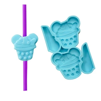 

Straw toppers Silicone Mold DIY Epoxy Mould fondant molds cake decorating tools chocolate gumpaste mold fondant tools soap mold