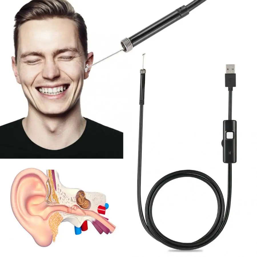

Ear Cleaning Endoscope Multipurpose USB Ear Cleaning Endoscope HD Visual Ear Wax Removal Ear Cleaning Tool