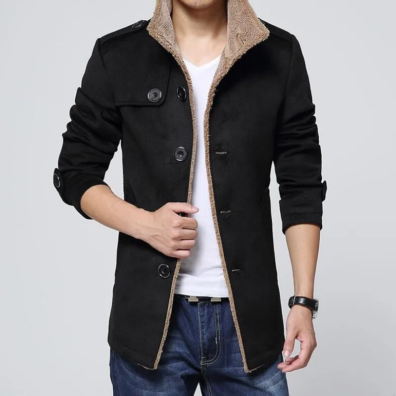 2020 Winter New Fashion Mens coats wool peacoat Slim Winter Trench coat parka Overcoat Clothes Size M-4XL Free Shipping 2020 Winter New Fashion Mens coats wool peacoat Slim Winter Trench coat parka Overcoat Clothes Size M-4XL Free Shipping