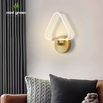 

LED wall lamp heart 8W bedroom living room Nordic modern wall light study reading sconce acrylic wall lamps