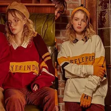 

School Style Stripe uniform harr Embroidery cartoon men Female Sweatshirt Hoodies Woman Tracksuit Kpop velvet high-quality brand