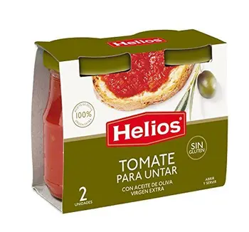 

Helios Estuche Tomate para Untar - Paquete de 2 x 140 gr - Total: 280 gr - [Pack de 5]
