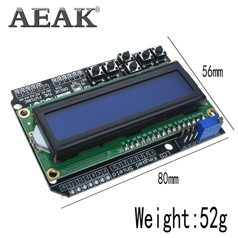 AEAK 1 шт. ЖК экран с клавиатурой дисплей 1602 Модуль для Arduino ATMEGA328 ATMEGA2560 raspberry pi UNO