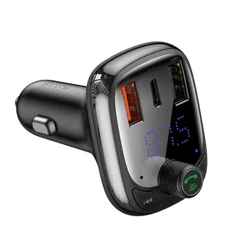 

Handsfree Wireless 5.0 Car Kit FM Transmitter MP3 Player USB Charger LCD Digital TF Card U disk AUX Player