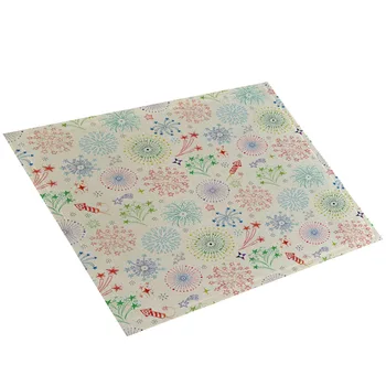 

Heat-Pastoral Style "Leaves Placemat Western Restaurant Table Dense Linen Placemats