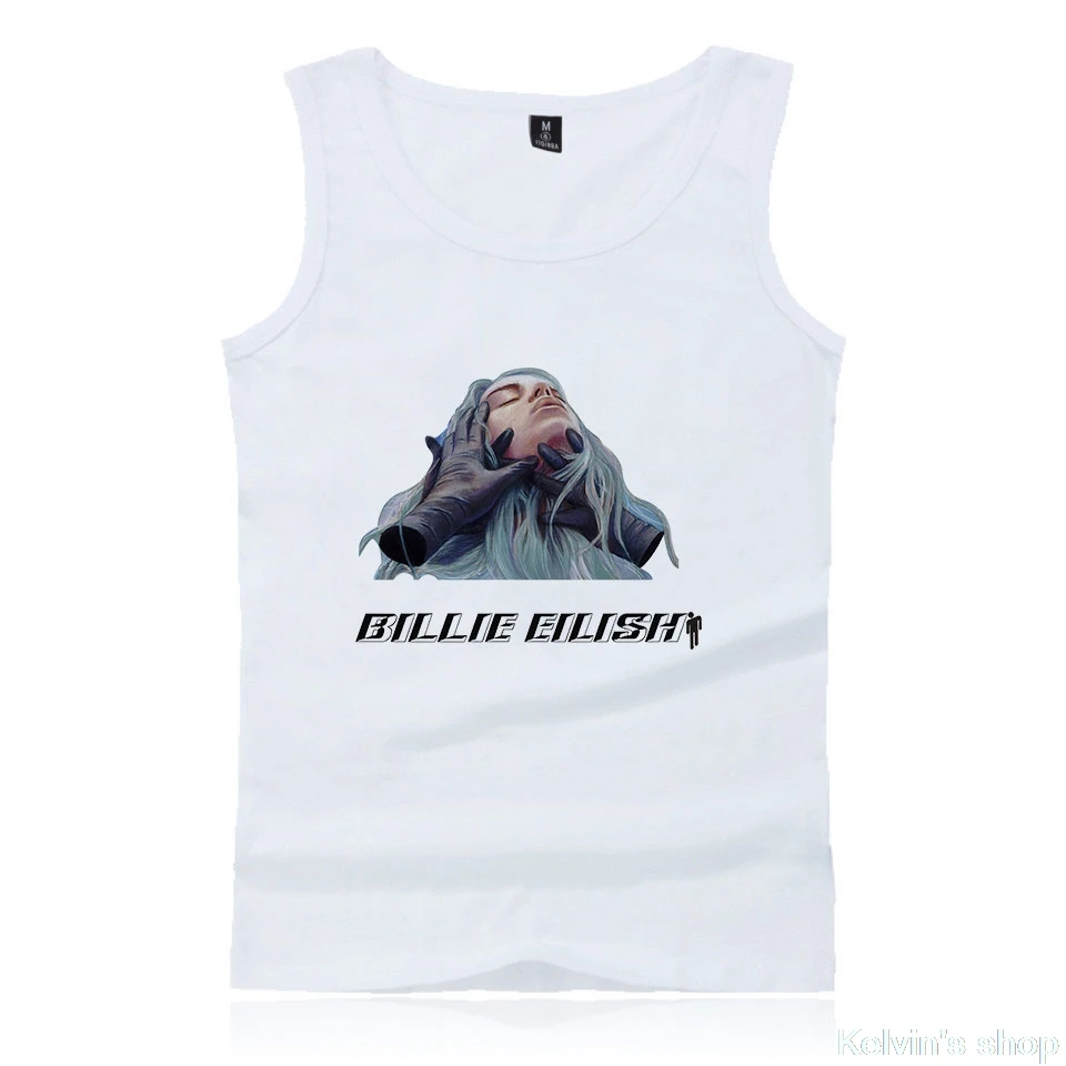 Billie eilish жилет, новинка, 2D принт, круглый вырез, майка, топ, летняя, классная, без рукавов, новинка, Хит, мужская, женская, повседневная, парная одежда, новинка