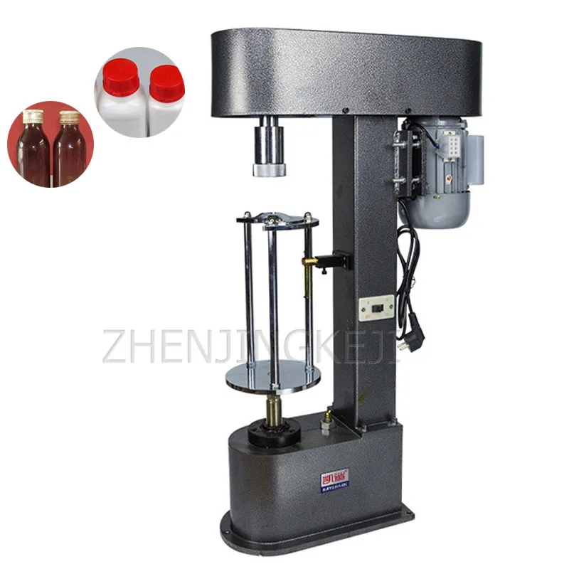 

Anti-theft Cover Locking Machine Mineral Water Drink Bottle Cap Aluminum Cap Press Thread Plastic Glass Bottle Capping Machine