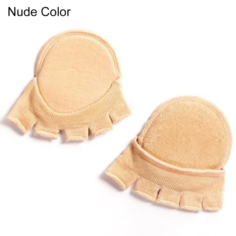 Nude Color Новинка, 2 шт., 1 пара, носки для педикюра, подушечки для ног, ортопедические хлопковые носки, пятки, защита для ухода за ногами - Цвет: Nude Color