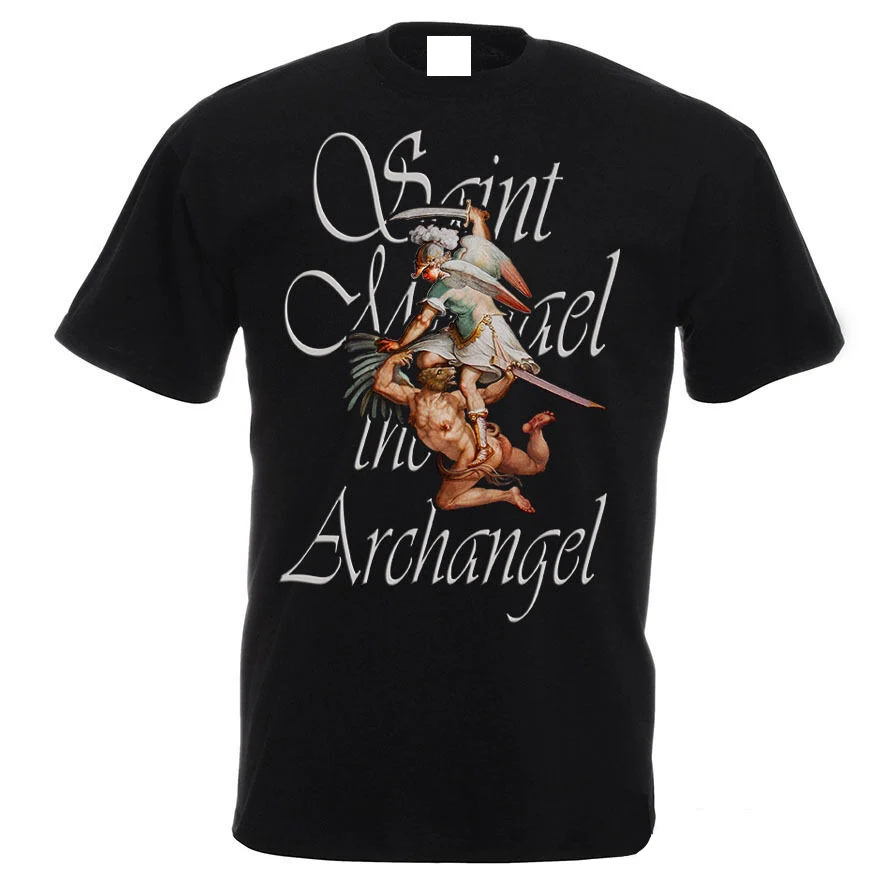

Summer 2019 Saint Michael The Archangel Catholic Christian Black T-Shirt Discount Trump Sporter