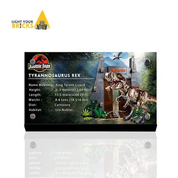 

THE display stand for lego Jurassic Park T. rex Rampage 75936 custom acrylic Licence brand