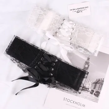 

transparent Lace Elastic elasticity Waist seal decorate fashion Woman belt