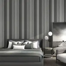 Nordic Ins Grey Beige Black Stripe Wall Paper Non Woven Roll for Living Room for Bedroom Mural papel de parede