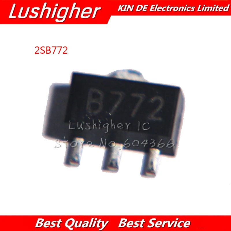 20 шт B772 SMD SOT89 2SB772 SOT 89 PNP транзистор большой мощности|Интегральные схемы| |
