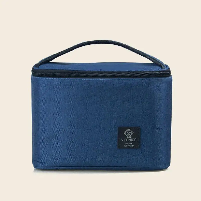 dark blue Холодильник для молока, сумка для льда, Портативная сумка для ланча, мини-пакет для льда, бутылка для артефакта, Термосумка для грудного молока, сумка для сохранения - Цвет: dark blue