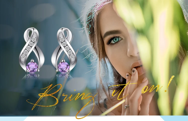 Jewelrypalace 0.29ct натуральная Amethys Юбилей Серьги 925 стерлингового серебра Серьги для модные женские туфли Красивые ювелирные изделия