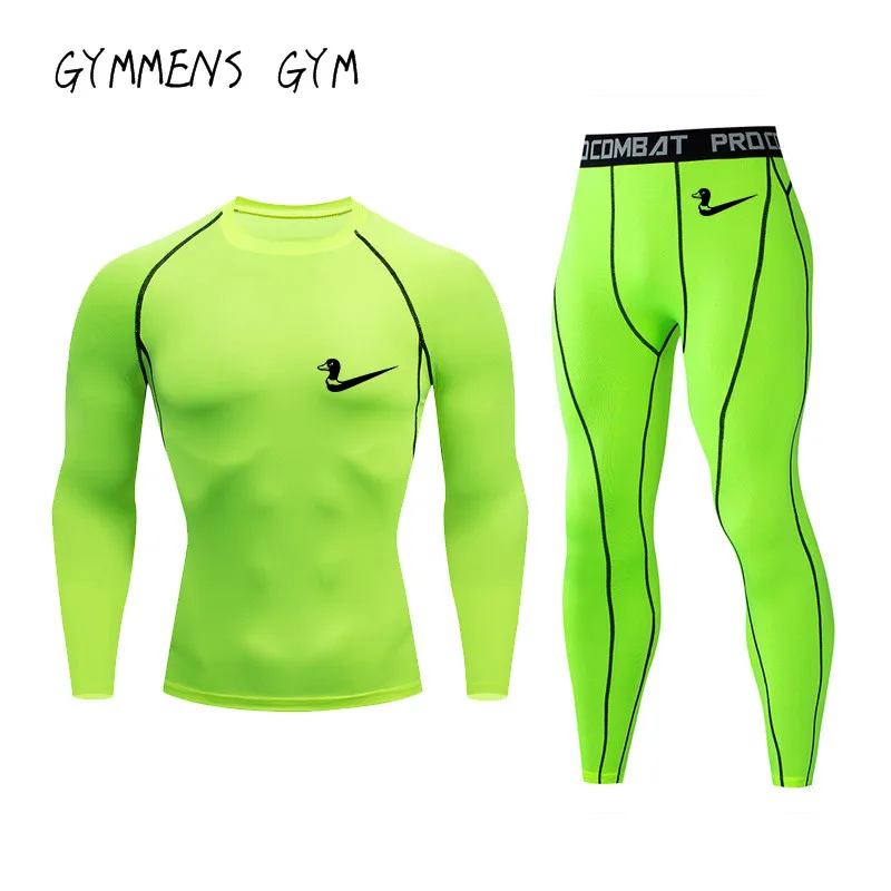 Men's Fitness Breathable Quick-dry Compression Long Sleeve Sportswear Shirt GYM Sports Set Men's Fitness Breathable Quick-dry Compression Long Sleeve Sportswear Shirt GYM Sports Set