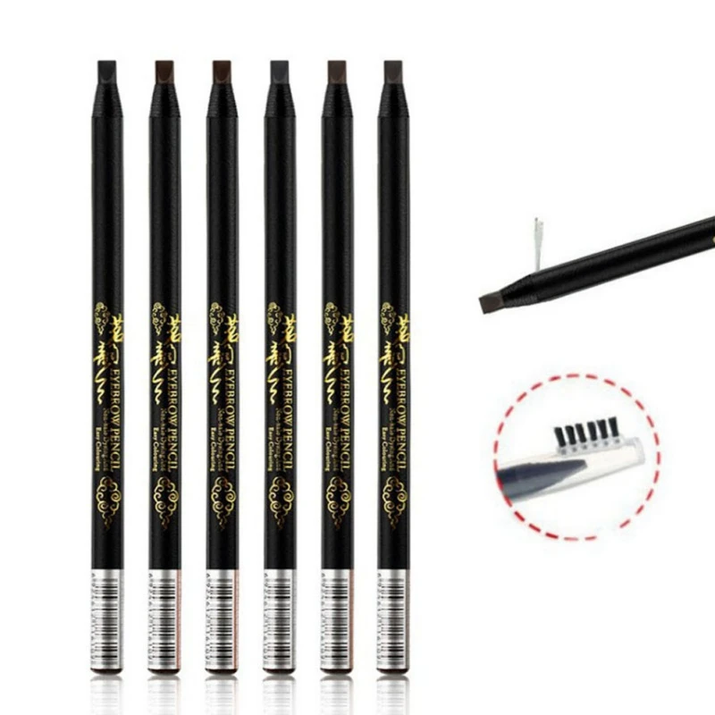 Coupon Price for  Peel Off Eyebrow Pencil Waterproof Smudge-proof Easy To Color Pull Line Eyebrow Pencil Makeup Eye