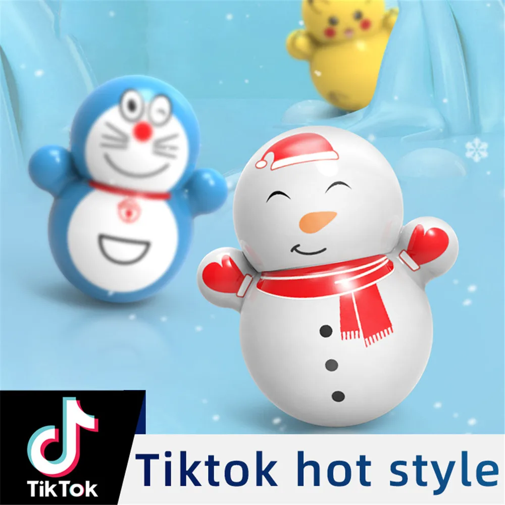 

Снеговик Санта Клаус мини мультяшный стакан забавная настольная игрушка качели снятие стресса Расслабляющая игрушка Рождественский подарок на день рождения