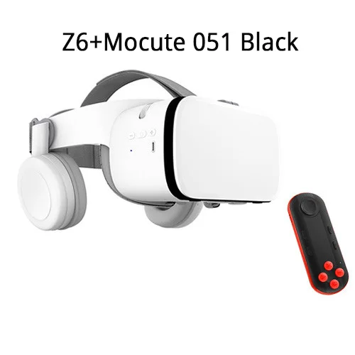 With 051 Black Очки виртуальной реальности BOBOVR Z6 обновления 3D очки Очки виртуальной реальности VR гарнитура картона bluetooth-очки виртуальный реальности Беспроводной Очки виртуальной реальности VR шлем для смартфонов - Цвет: With 051 Black