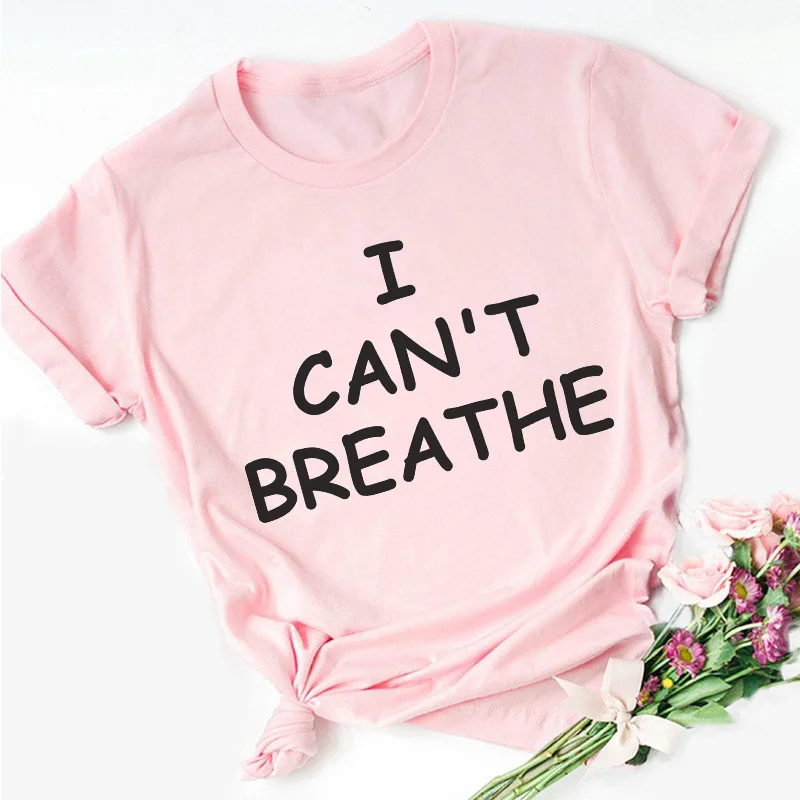 BLACK LIVES MATTER Alphabet Print Pink T-shirt Women New Summer Short Sleeve Fashion Lady Tops T Shirt Ladies Female Tee Tshirt