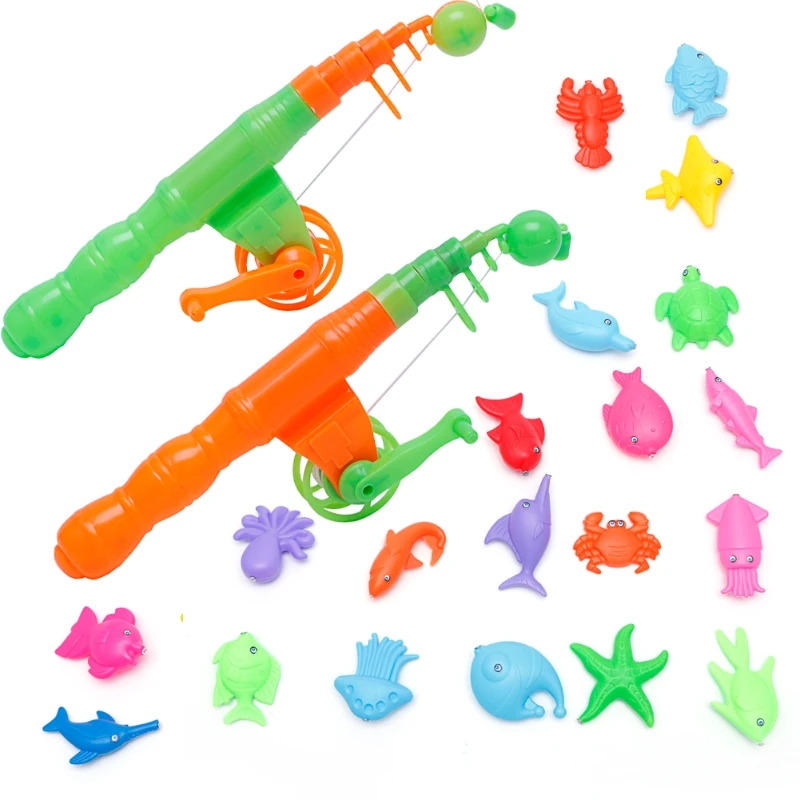 

Educational Baby Child Kids Magnetic Fishing Rod Fish Model Toy Fun Game Gift