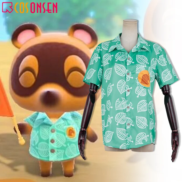 Animal Crossing Tom Nook Timmy Tommy Isabella Cat Clothes Shirt Hat Pet Costume