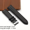 Onthelevel 18 19 20mm Leather Skin Watch Strap 22mm 24mm Soft Black Blue Brown Watchband With Quick Release Bar Wristband #E ► Photo 2/6