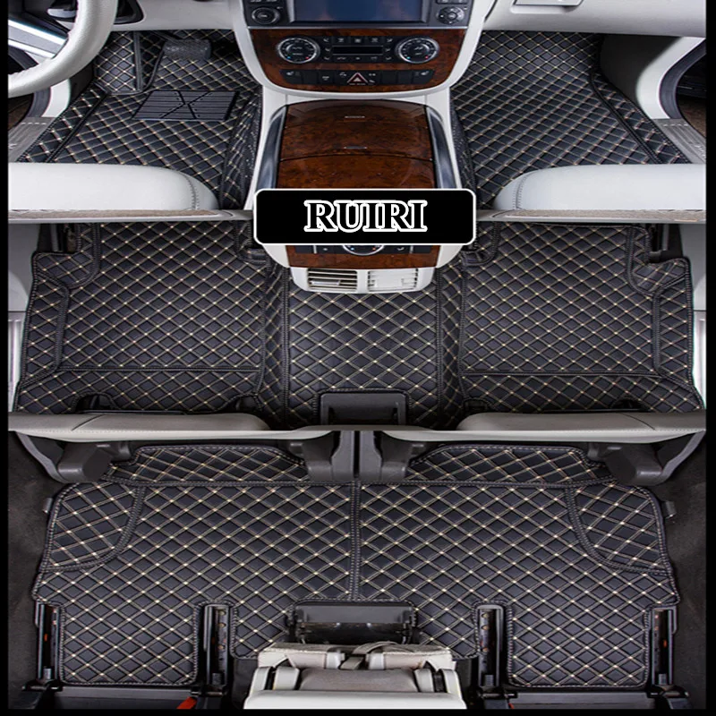 Хорошие коврики! Специальные автомобильные коврики на заказ для Mercedes Benz R 63 AMG 6 7 мест W251-2006 водонепроницаемые коврики для автомобиля для R63