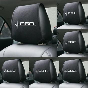 

1PCS Hot car headrest cover fit for E28 E30 E34 E36 E39 E46 E60 BMW E61 E62 E90 E91 E92 Accessories Car Styling