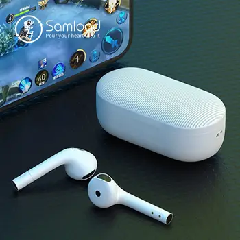

Samload TWS Bluetooth V5.0 Touch Earphones Deep Bass Noise Reduction Headset Wireless Headphone For iPhone Huawei Xiaomi Samsung