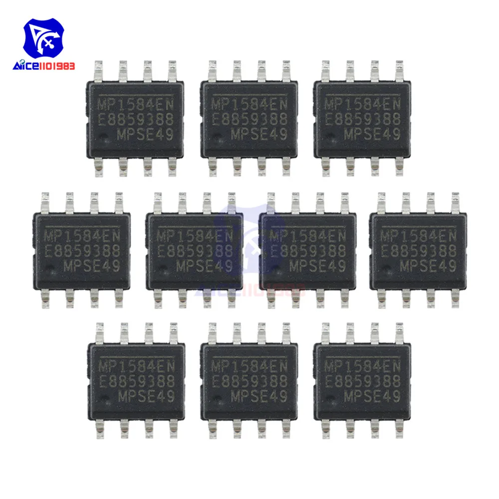 Diymore 10 шт./лот IC чипы MP1584EN MP1584 1584 SOP8 контактный фонарь понижающий преобразователь