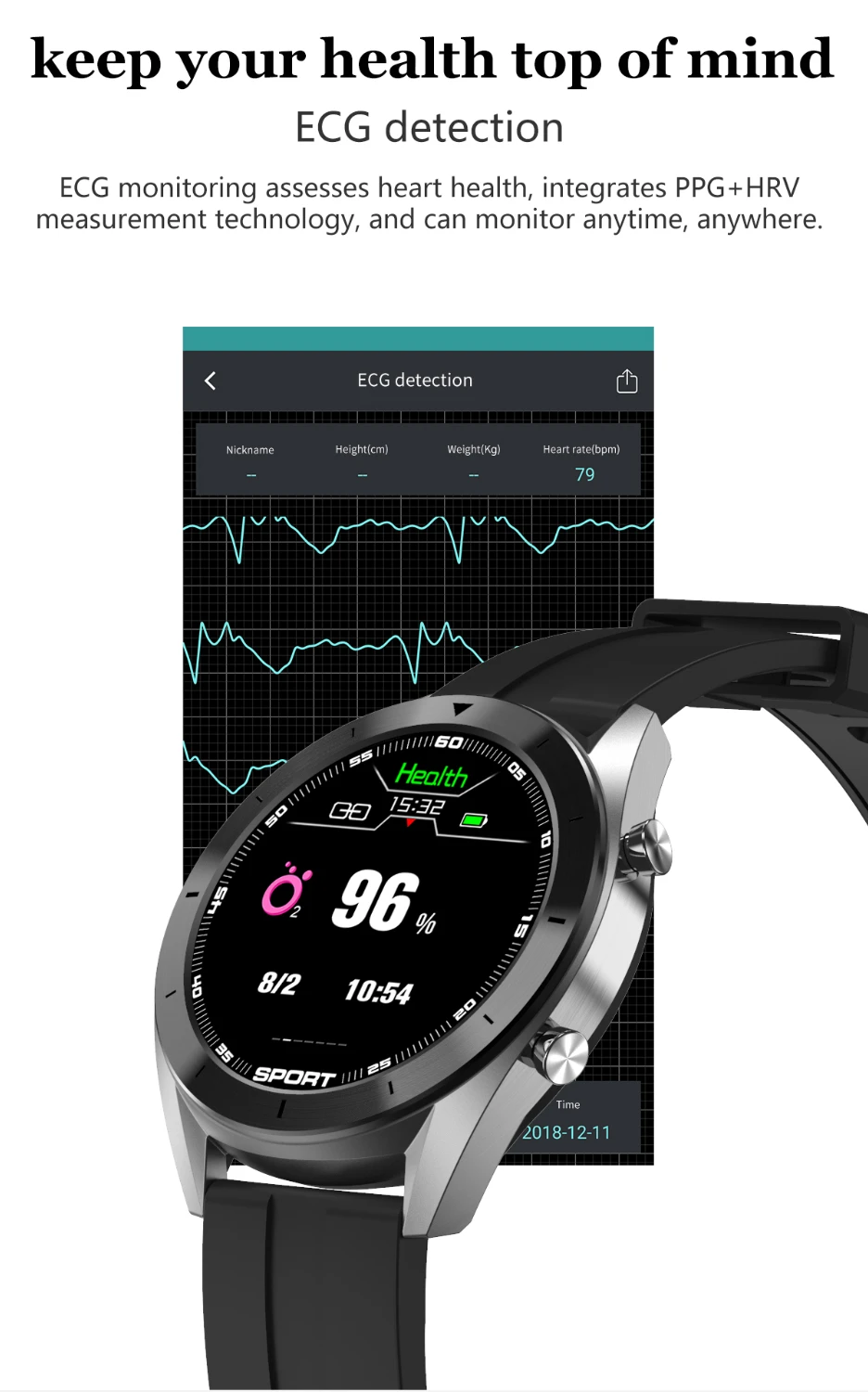 DT99 Смарт часы IP68 Водонепроницаемый круглый HD экран ECG обнаружения Сменные циферблаты Smartwatch фитнес трекер для мужчин
