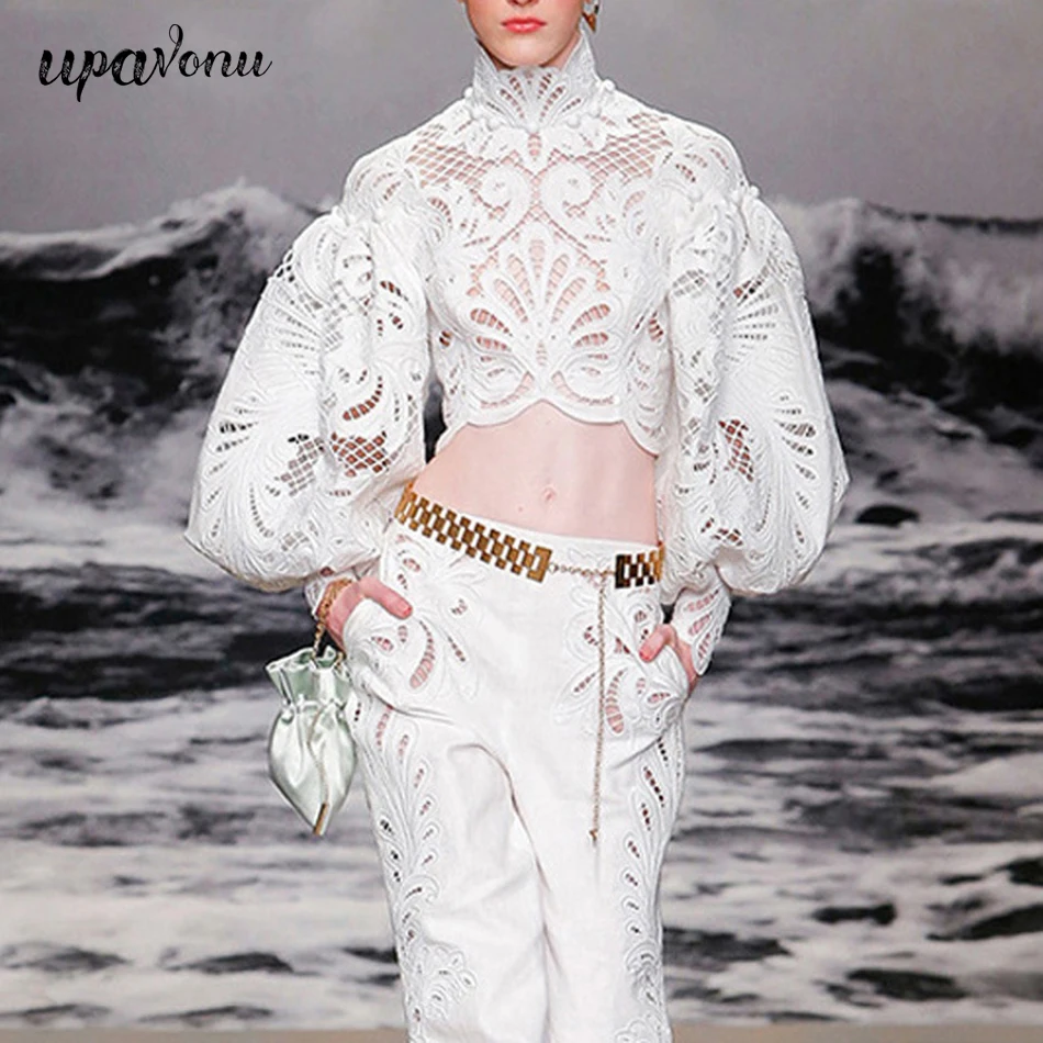 KoCoQin Laptop motherboard For HP ENVY 15-J ?UpAvonu 2020 New Spring And Summer Vacation Turtleneck Puff Sleeves Lace Hollow Out High Waist Short Shirt Female Blouse