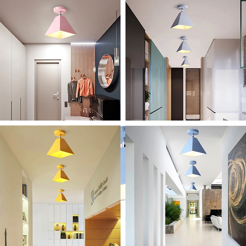 

LED Ceiling Lights Corridor Ceiling Lamps Macaroon Ceiling lamps for Living room Bedroom Lights for Children room Decoration E27