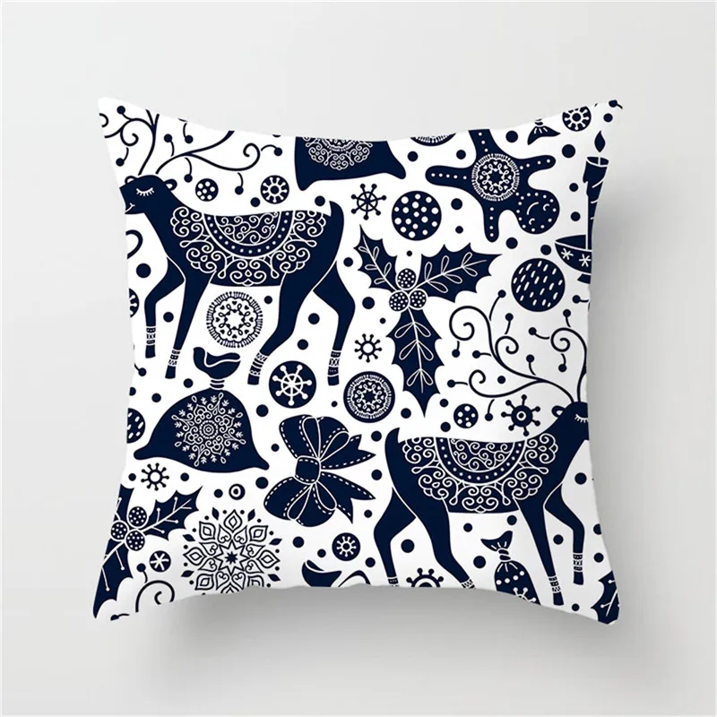 

Fuwatacchi Floral Abstract Pattern Pillow Cover Animal Geometric Printed Cushion Covers Home Sofa Chair Decorative Pillowcases