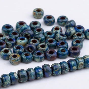 

Taidian Miyuki Picasso Beads For Necklace Jewelry Finding 2.0MM 5 Gram/lot About 500 Pieces Picasso Perles
